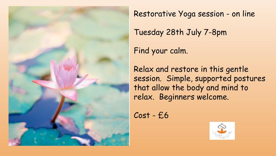 Monthly Restorative Yoga for July